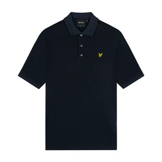 Lyle & Scott Polo Shirts, male, Blue, Size: XL Rally Tipped Polo Shirt