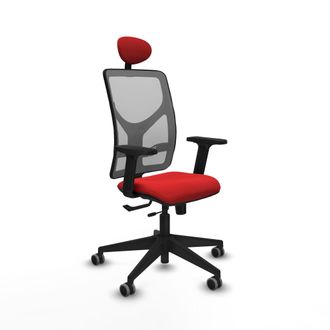 Piqueras y Crespo Silla De Oficina Piqueras Y Crespo Motilla Rojo Similpiel Malla