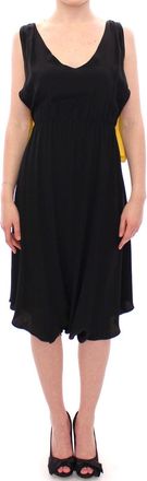 Lamberto Petri yellow Silk Shift Sheath Coctail Womens Dress