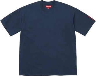 SUPREME FW26 Checkerboard Intarsia S/S Top Navy SUP-FW26-061-NVY