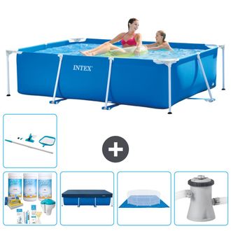 Intex Piscina Con Estructura Rectangular - 220x150x60 Cm - 7-piezas S21105