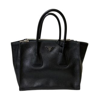Prada Pre-owned Tote Bags, female, Black, Size: ONE SIZE Pre-owned Leather Tote Bag