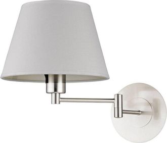 Lindby L&aacute;mpara De Pared pola En Gris Textura, Tela, Tejido, Seda - Lindby