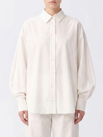 The Attico Camicia in cotone con maniche a palloncino e vestibilit&agrave; relaxed