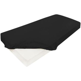 OEM S&aacute;bana Bajera Satinada 160x200x25, Negro48, Matex