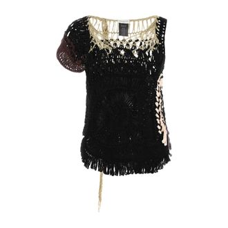 Dries Van Noten Round-neck Knitwear, female, Multicolor, Size: S Crochet Top