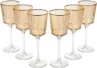 Barski Set Of 6 Wine Glasses