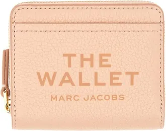 Marc Jacobs Accessoires, unisex, Roze, ONE Size, Leer, Leren Portemonnee met Nerftextuur