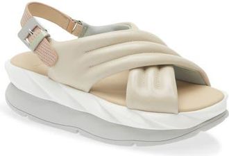 4CCCCees Mellow Mana Platform Slingback Sandal in Cream at Nordstrom, Size 7.5Us