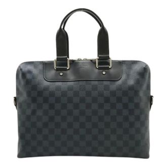 Louis Vuitton Pre-owned Handbags, male, Blue, Size: ONE SIZE Pre-owned PDJ Damier Cobalt Briefcase