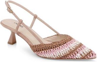 L'agence Nantes Slingback Pointed Toe Pump in Pink Multi at Nordstrom, Size 7.5