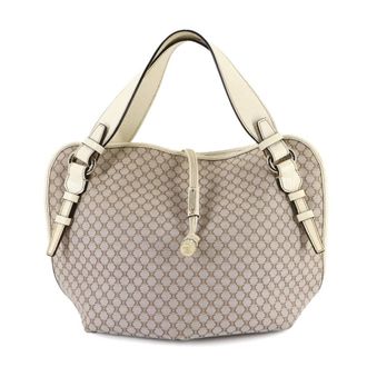 Celine Beige Canvas Leather Tote Bag (Pre-Owned)