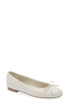 Tony Bianco Comma Ballet Flat in Dove Nappa at Nordstrom, Size 7.5