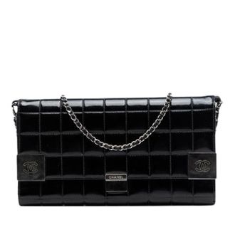 Chanel Pre-owned Clutches, female, Black, Size: ONE SIZE Pre-owned Vintage Quilted Flap Shoulder Bag