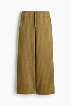 H&M Gerippte Kordelzughose - Goldenes Olivgr&uuml;n