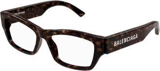 Balenciaga Vierkante Brillen - Heren - Brillen - Bruin - 54 MM - Accessoires