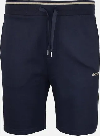 HUGO BOSS Mens BOSS Tracksuit Lounge Shorts, Dark Blue - Size: 32/33/32