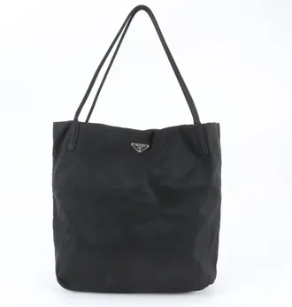 Prada Black Shoulder Bag Tote Bag (Pre-Owned)