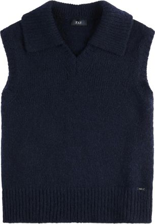 Fay Canotta con collo polo - Blu