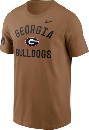 Nike Georgia Courtside Nike Mens Dri-FIT College T-Shirt in Brown | 02ET2EAGBN-WYJ