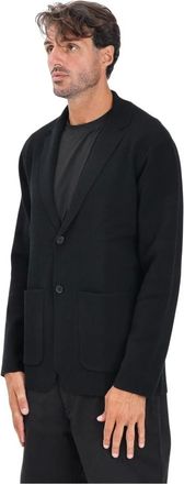A|X Armani Exchange Jassen, Heren, Zwart, M, Zwarte jas klassiek ontwerp