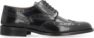 Bruno Magli Klassieke Leren Brogue Veterschoenen - Heren - Nette schoenen - Zwart - 40 EU - Leer - Schoenen