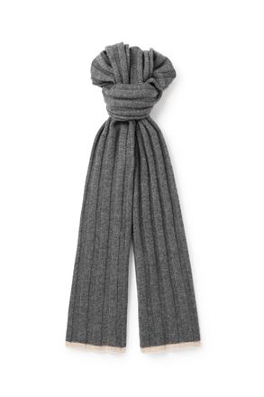 Brunello Cucinelli Ribbed Cashmere Scarf