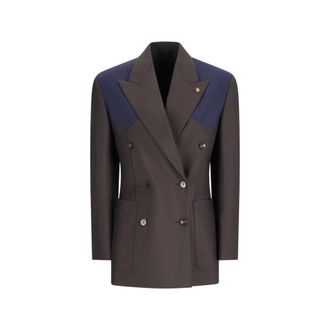 Versace Wool-Mohair Blazer - female - Versace - Blazers - Multicolor - S - Jackets