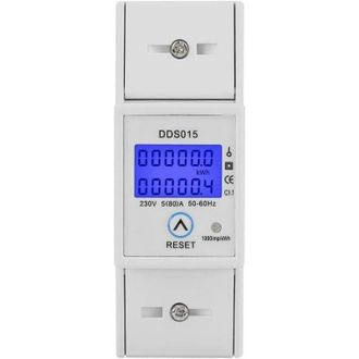 OEM Contador De Energ&iacute;a Monof&aacute;sico 580a 230v 50hz Contador De Energ&iacute;a Monof&aacute;sico Con Retroiluminaci&oacute;n Lcd, Medidor De Kwh, Montaje En Riel Din Dds015, Med