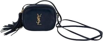 Saint Laurent Pre-owned Vintage Crossbody Tas - Dames - Vintage Schoudertas - Blauw - ONE Size - Leer - Vintage