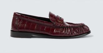 Saint Laurent Le Loafer eel leather penny loafers