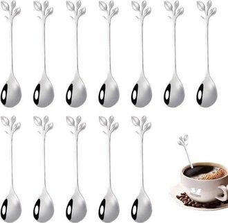 OEM Cucharas De Caf&eacute; / Cucharas De Espresso, Cucharas De Postre, Juego De Minicucharas Para Fiestas, Aptas Para Lavavajillas - 12 Piezas