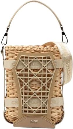 Dior Pre-owned Raffia Satchel - Pre-owned - Mujer - Beige - ONE SIZE