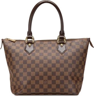 Louis Vuitton Borsa a mano Saleya PM in tela Damier Ebène 2007 - Marrone