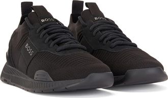 BOSS Titanium Sneaker in Blk at Nordstrom Rack, Size 12Us / 11Uk