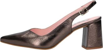 Notre-V 2315Cp Slingback Pump - Dames - Pumps - Grijs - 40 EU - Leer - Schoenen