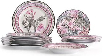 Marchesa Serengeti Porcelain 12-Piece Dinnerware Set, Multicolored at Nordstrom