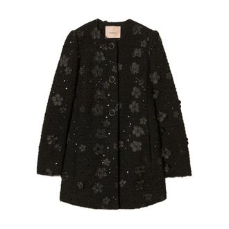 Twinset Mujer, Abrigos, Negro, Talla: M