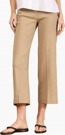Avenue Montaigne Alex Linen Pant In Khaki
