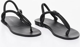 Del Carlo Leather Thong Sandals PIUMA size 37