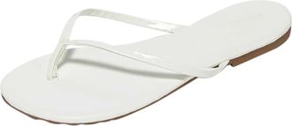 Generic 2026 Flip Flops Women Summer Fashion Sandals Thick Sole Solid Color Open Toe Casual Comfortable (White, 4.5)