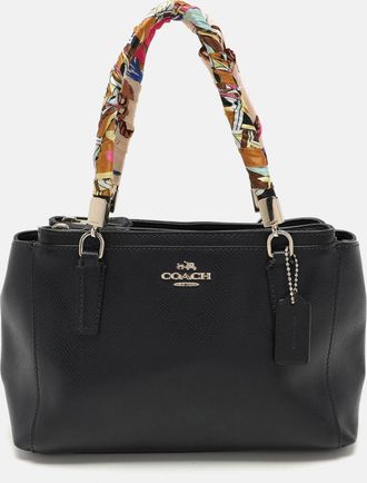 Coach Navy Blue Leather Mini Chirstie Top Zip Tote