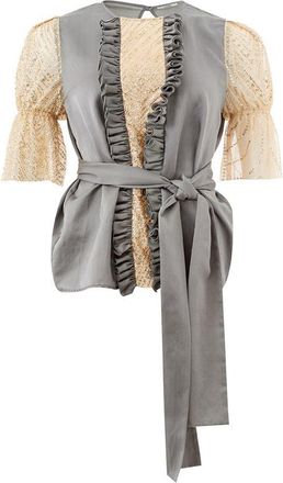 Lardini Elegant multi Silk-Linen Womens Top