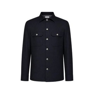 Brunello Cucinelli Virgin-wool Snap-button Shirt