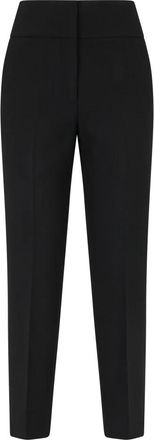 PESERICO Straight-leg broek met achterzakken - Dames - Slim Fit Broeken - Zwart - XL - Katoen - Broeken