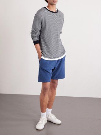 Fedeli Slim-Fit Cotton-Terry Drawstring Shorts
