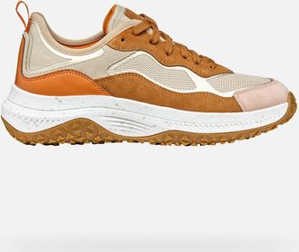 Geox Oliviera + Grip Woman Light Taupe/cognac, Size: 37