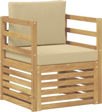 vidaXL Conjunto De Sof&aacute;s De Exterior Poli&eacute;ster Blanco Vidaxl