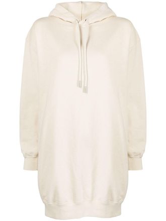 Off-white Diag-stripe print sweatshirt dress - women - Cotton - S - Neutrals