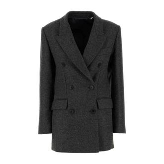 Isabel Marant Isidora Coat - female - Isabel Marant - Double-Breasted Coats - Gray - XS - Coats